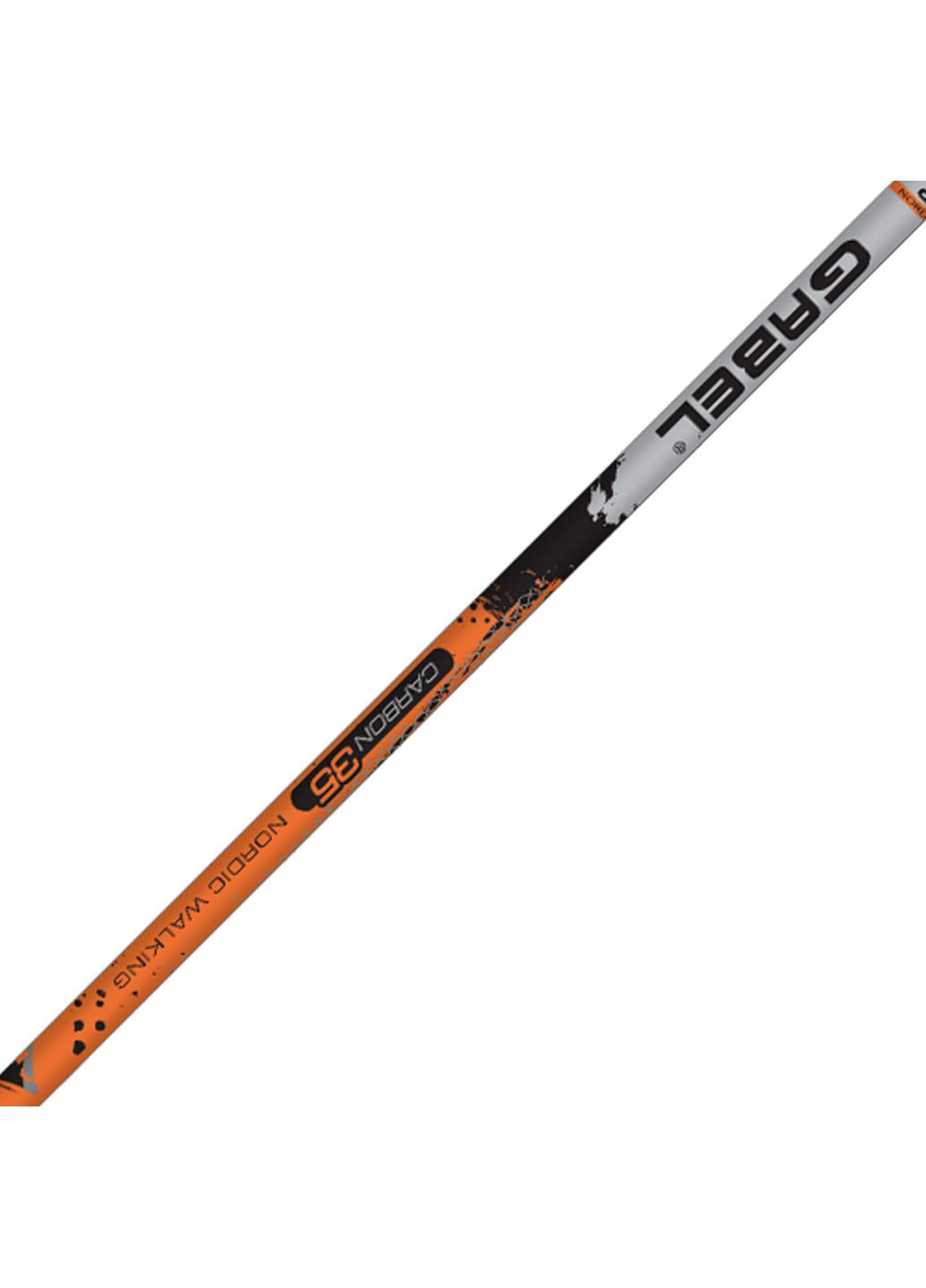 Полки для скандинавской ходьбы Gabel черные оранжевые карбоновые фиксированные длины. ProDobro (365731294)