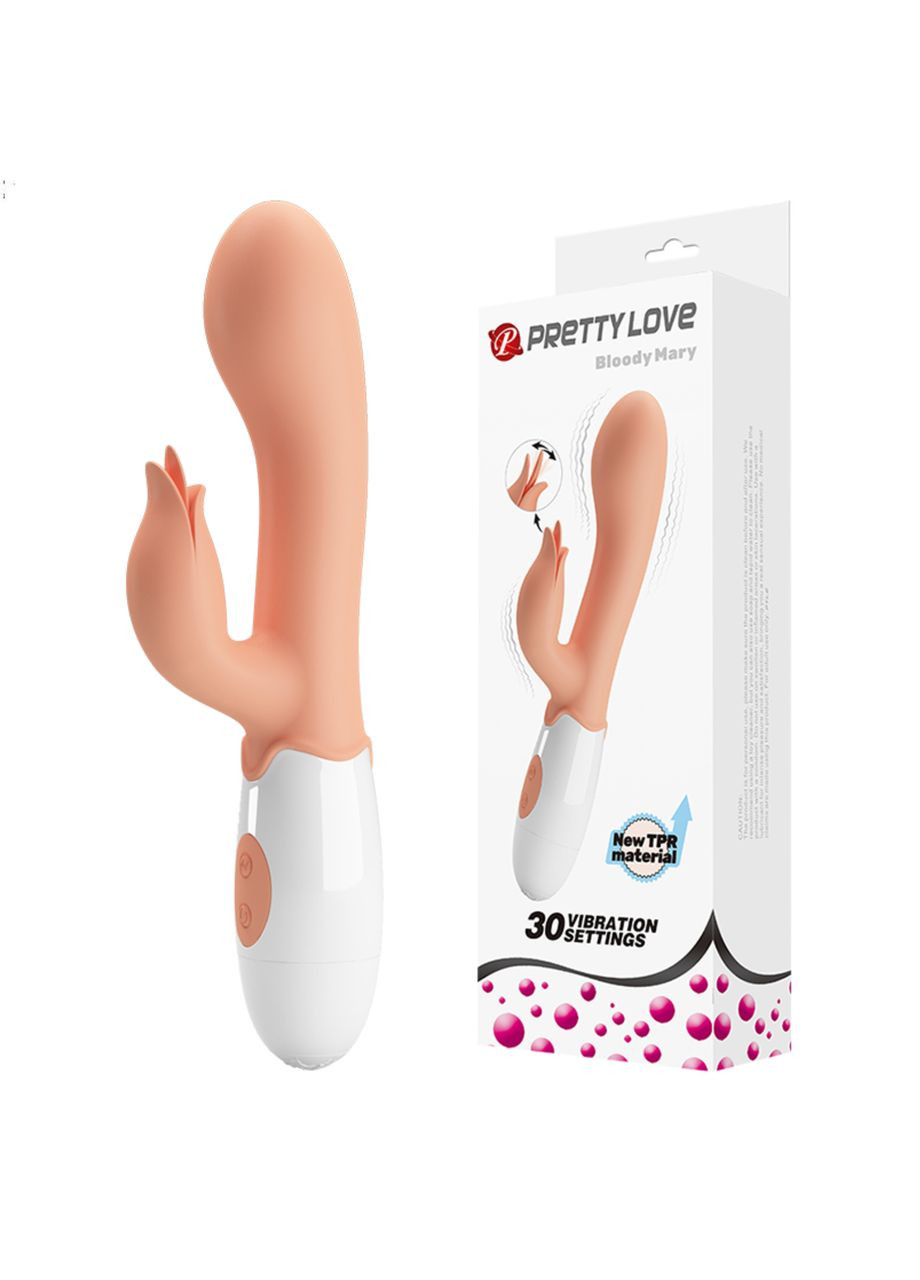 Вагінальний вібратор із кліторальним стимулятором Pretty Love "Bloody Mary" LyBaile (301510002)