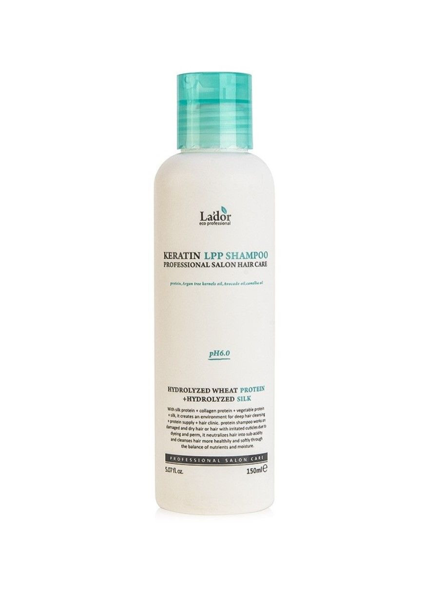 Кератиновый безсульфатный шампунь Keratin LPP Shampoo pH 6,0 150 ml LADOR (289199307)