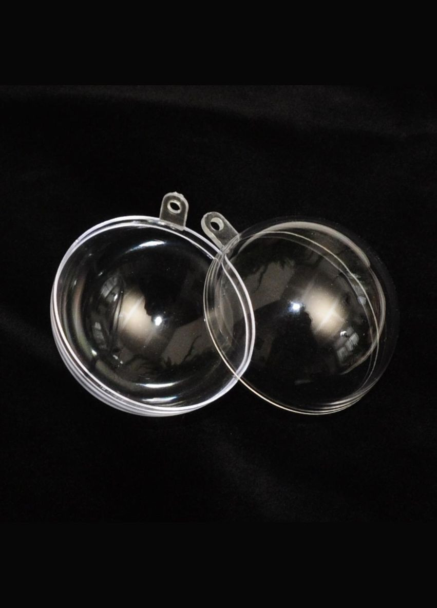 Заготовка роз'ємна Куля, для декору, акрил, 8 см, прозора No Brand (341730635)