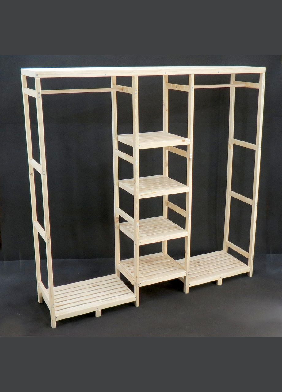 Стійка вішалка для одягу з дерева Долна бланже (СВГ-003601) No Brand (328072637)