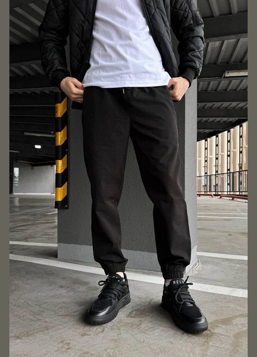 Черные кэжуал демисезонные брюки Reload