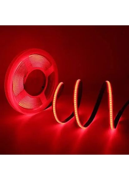 Светодиодная лента COB 8мм 9Вт/м 320 LED/м IP20 MTK-320-R-СОВ-9W-12 красный (5м) MOTOKO (370259091)