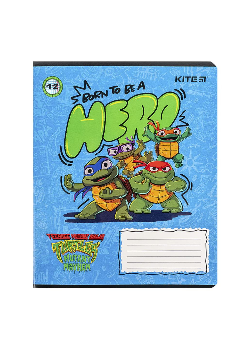 Зошит шкільний на 12 аркушів колір різнокольоровий CB-00281146 Kite (343413450)