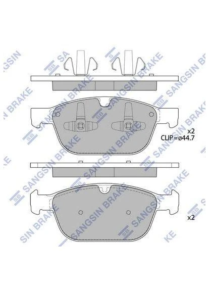 Колодки тормозные передние Volvo XC60 (10-) HI-Q (386284734)