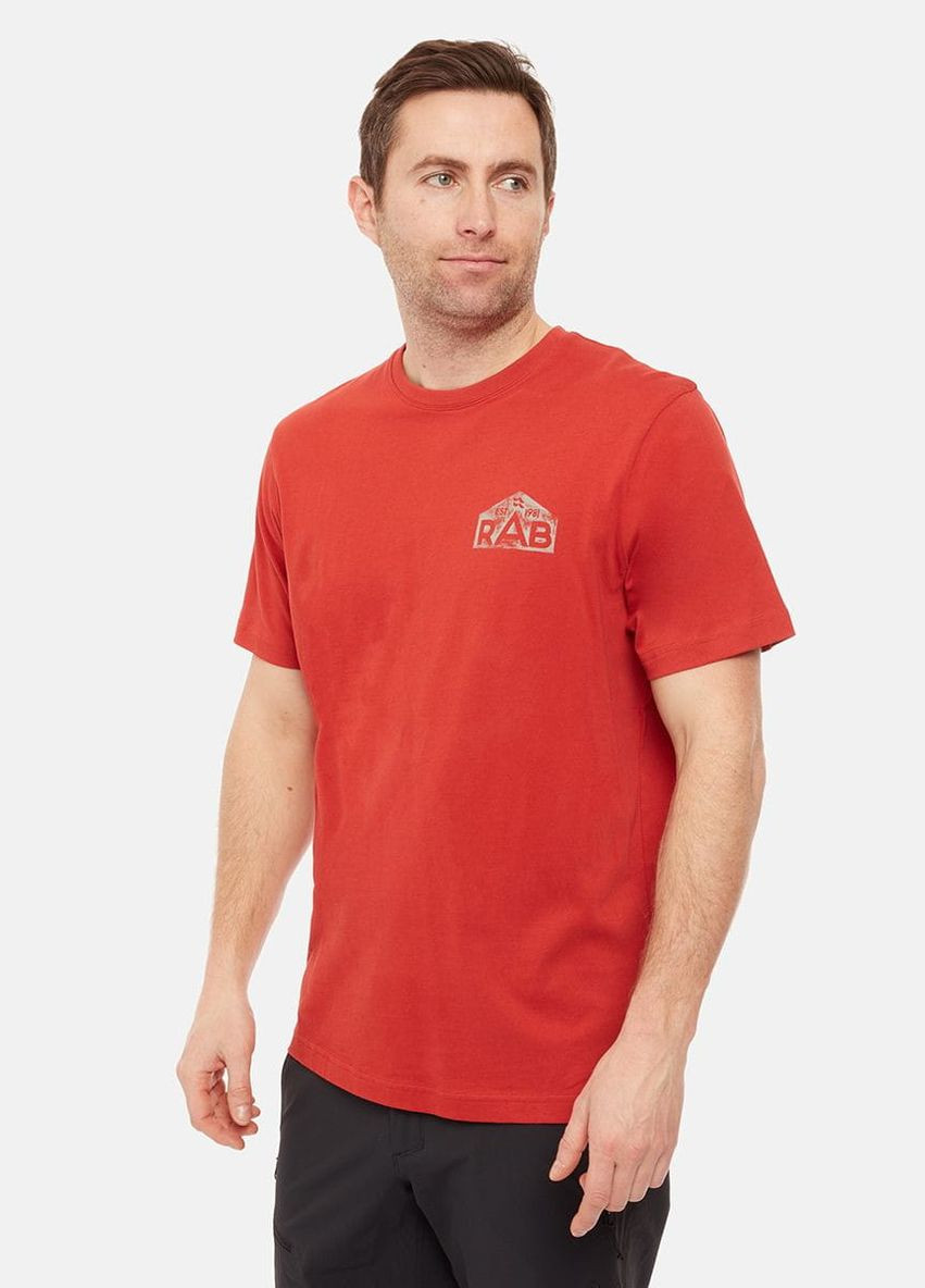 Красная футболка stance hex tee Rab