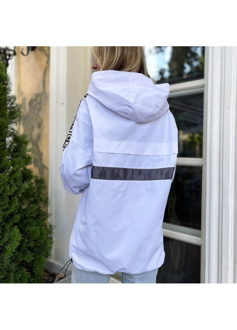Белая демисезонная женская куртка-ветровка DK/DL Мода без кордонів