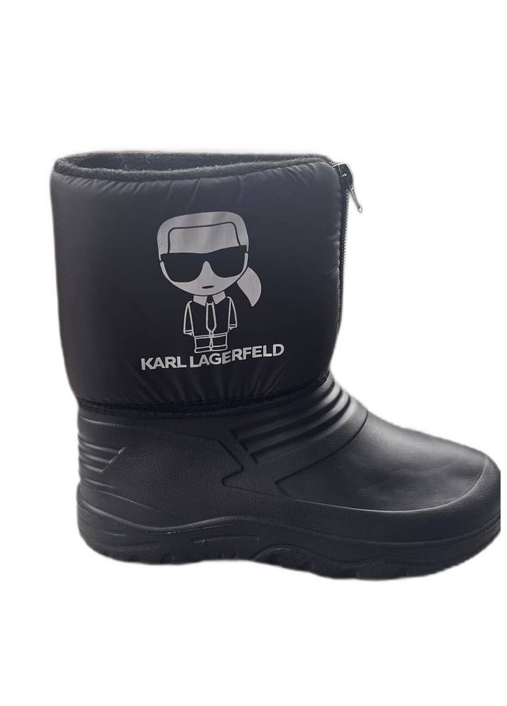 Дитячі дутики чорні пінка гумові чоботи Lider Сноубутси (305076334)