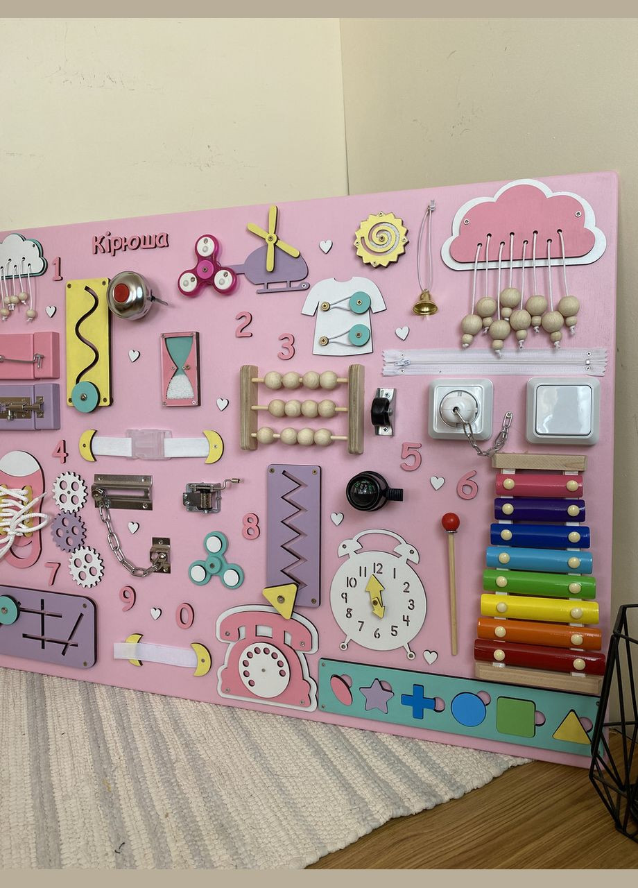 Бизиборд на подарок, именный бизиборд 80х60 см No Brand (348357591)