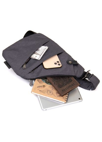 Сумка Слинг нейлоновая Серая (20558) Vintage Слінг нейлонова Сіра (364493682)