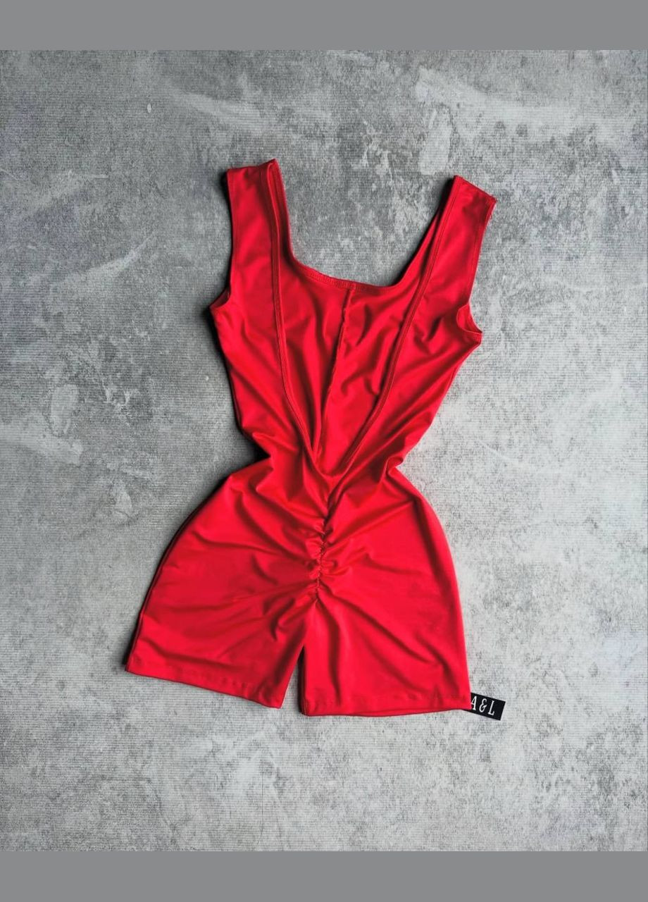 Жіночий комбінезон FINO Mode комбінезон-шорти однотонний червоний кежуал