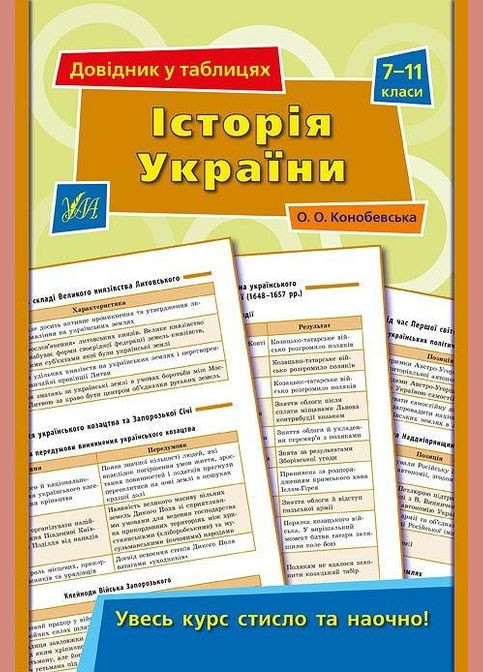 Довідник у таблицях. Історія України. 7–11 класи УЛА (316124852)