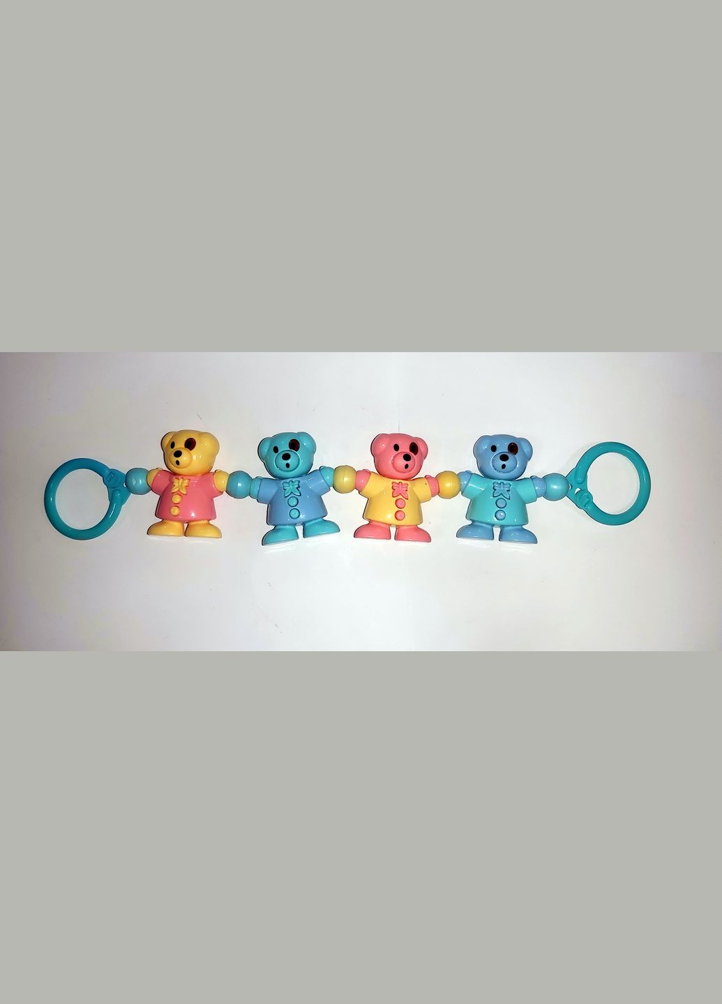 Брязкальце на коляску YQ101/YQ102, в пакеті 11,5*22,5*6,5см (6973573250018) Ведмежата Вид 2 No Brand (325221428)