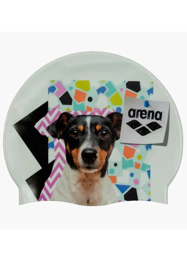 Шапочка для плавания Hd Cap Puppy White/Multi 005572-211 Arena (399390861)