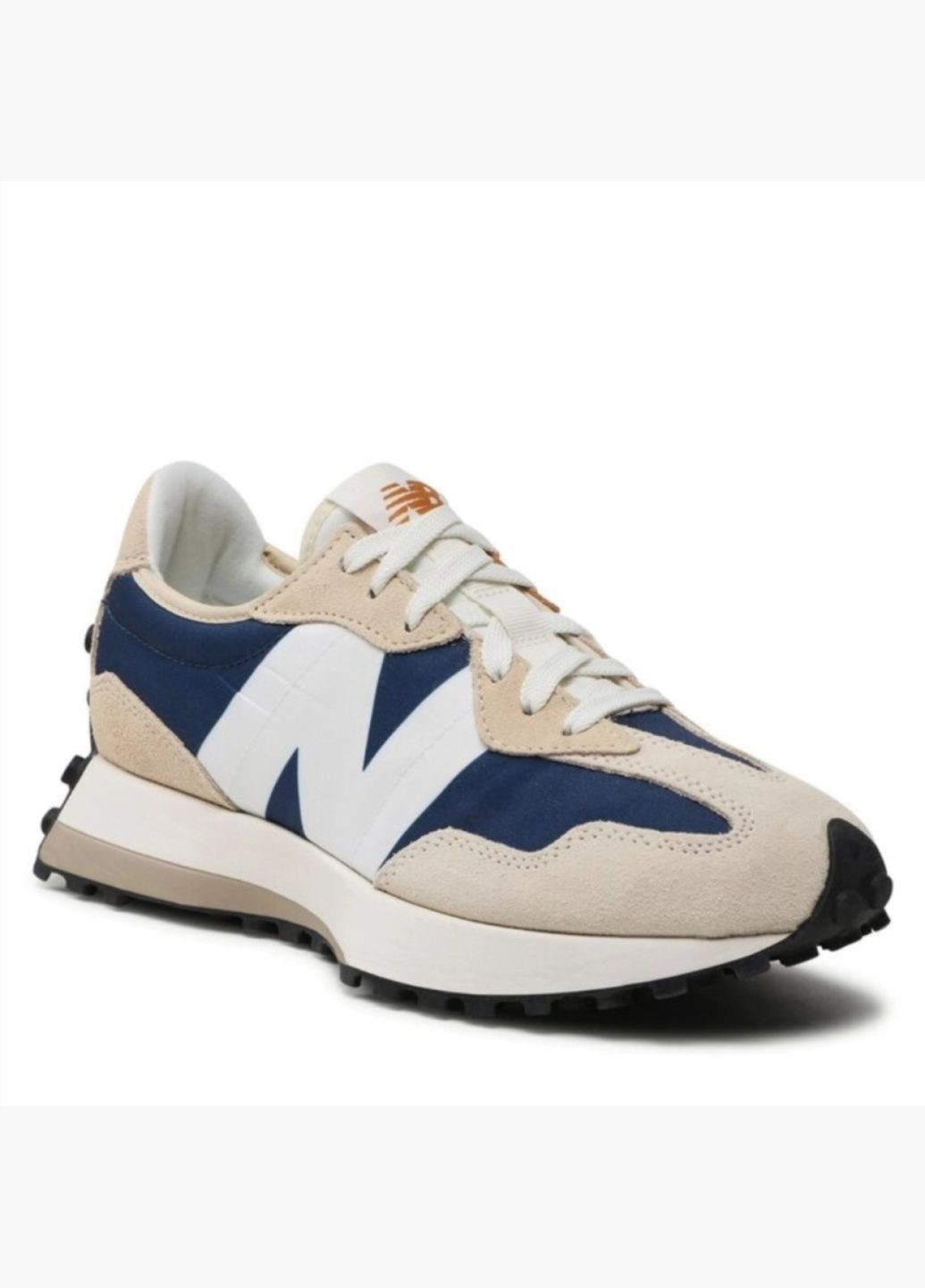Синие демисезонные кроссовки мужские 327 blue/beige ms327ob New Balance