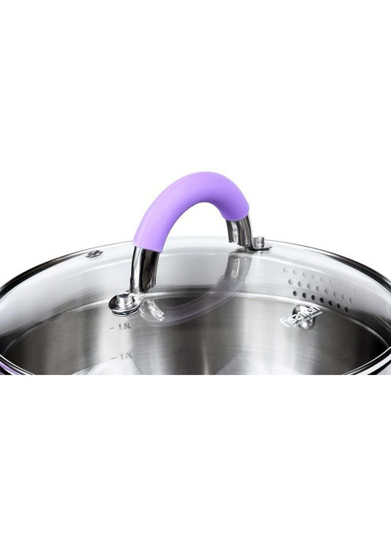 Кастрюля Annette 4.7л из нержавеющей стали с крышкой-дуршлагом Fissman (330019359)