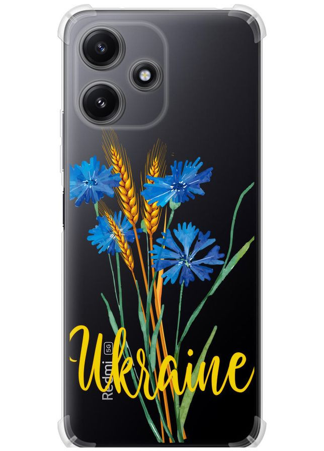 Силіконовий протиударний с посиленими кутами чохол 'Ukraine v2' для Endorphone Xiaomi Poco M6 Pro 5G (315355673)