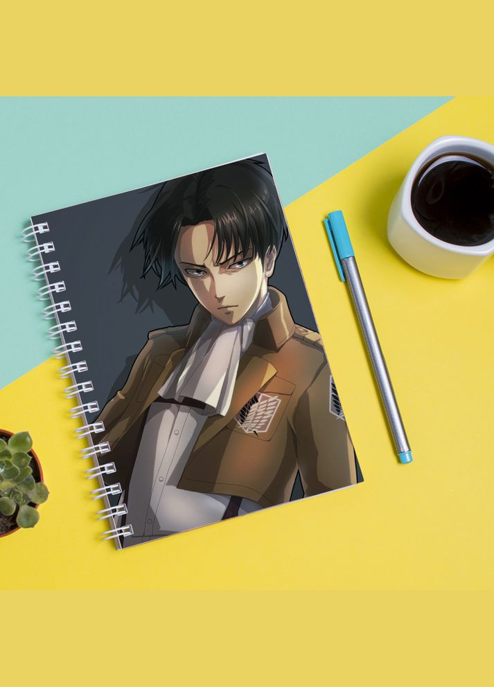 Скетчбук Sketchbook (блокнот) для малювання з принтом Леві аніме Атака Титанів Attack on Titan Levy Кавун блокнот для малювання (316133045)