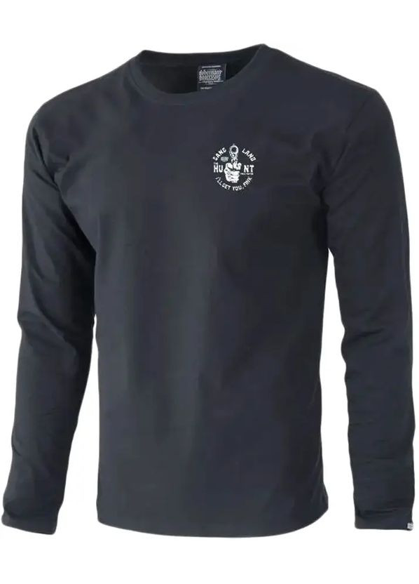 Чорна лонгслів gangland s287bk Dobermans Aggressive