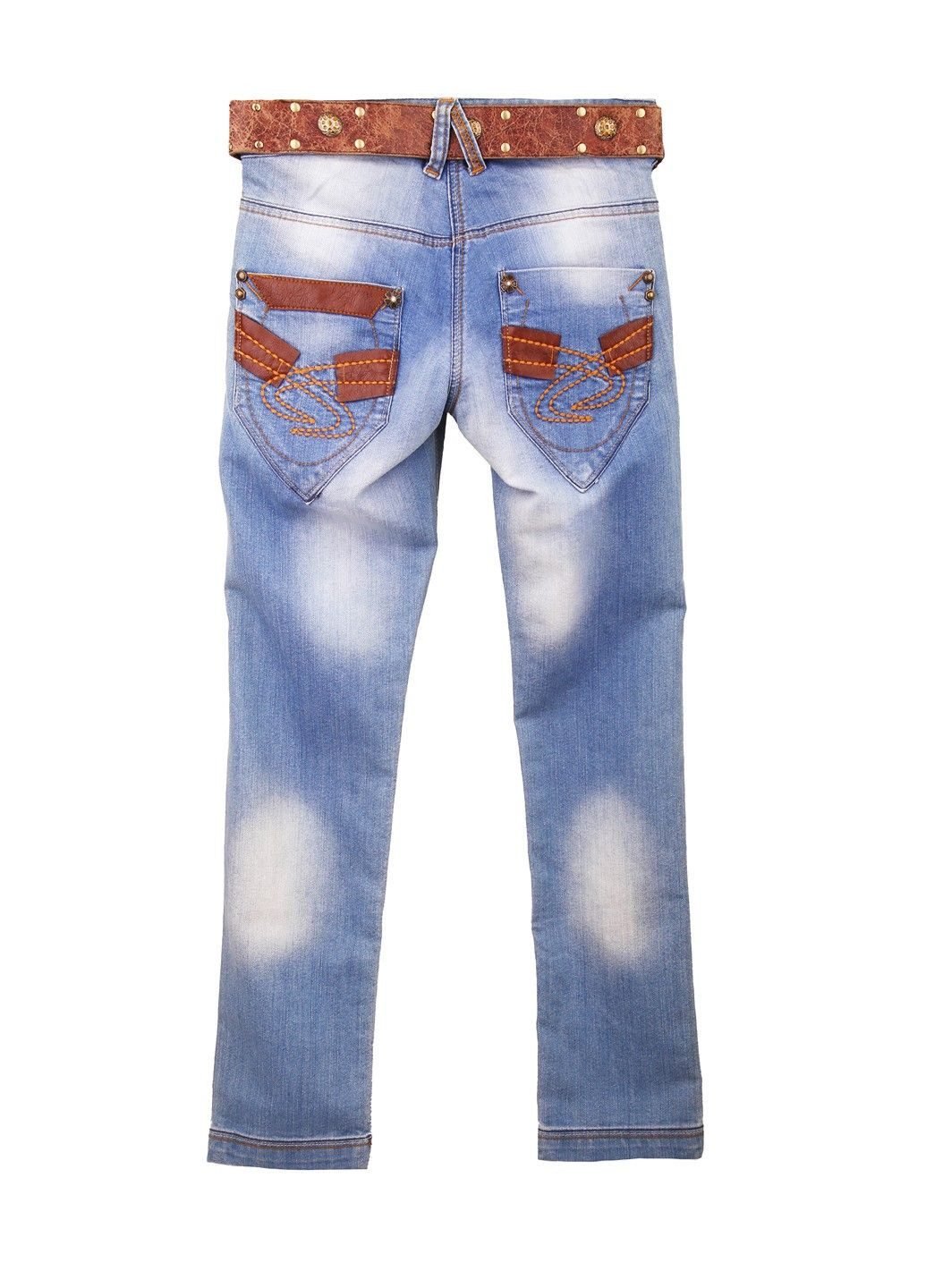 Голубые демисезонные джинсы Mtp