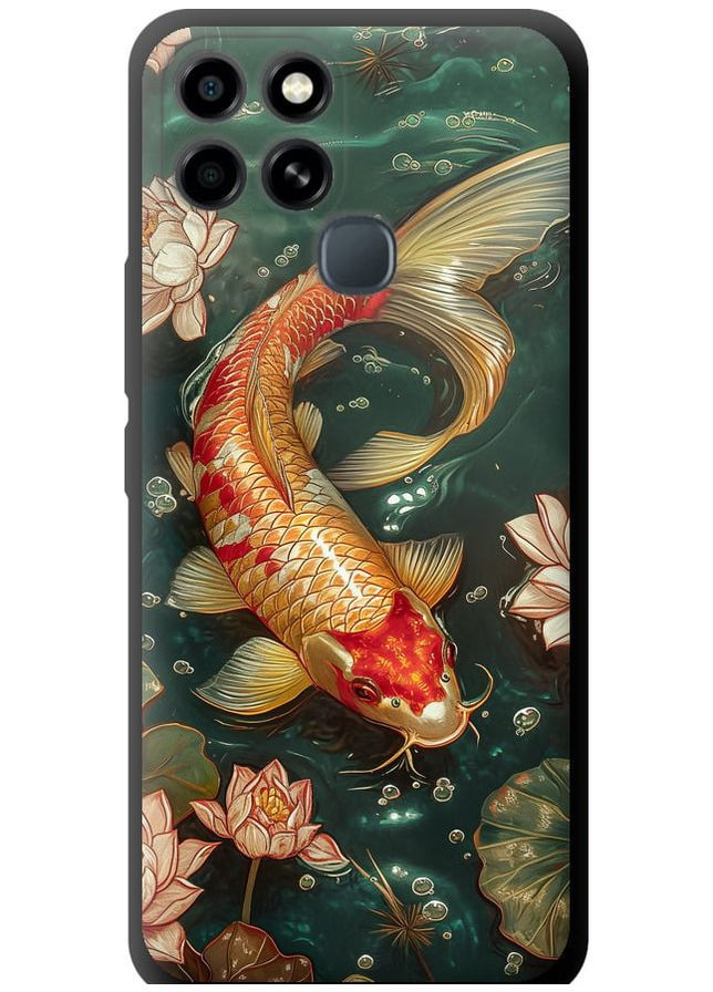 TPU черный чехол 'Мелодия Лотоса' для Endorphone Infinix Smart 6 (291125282)