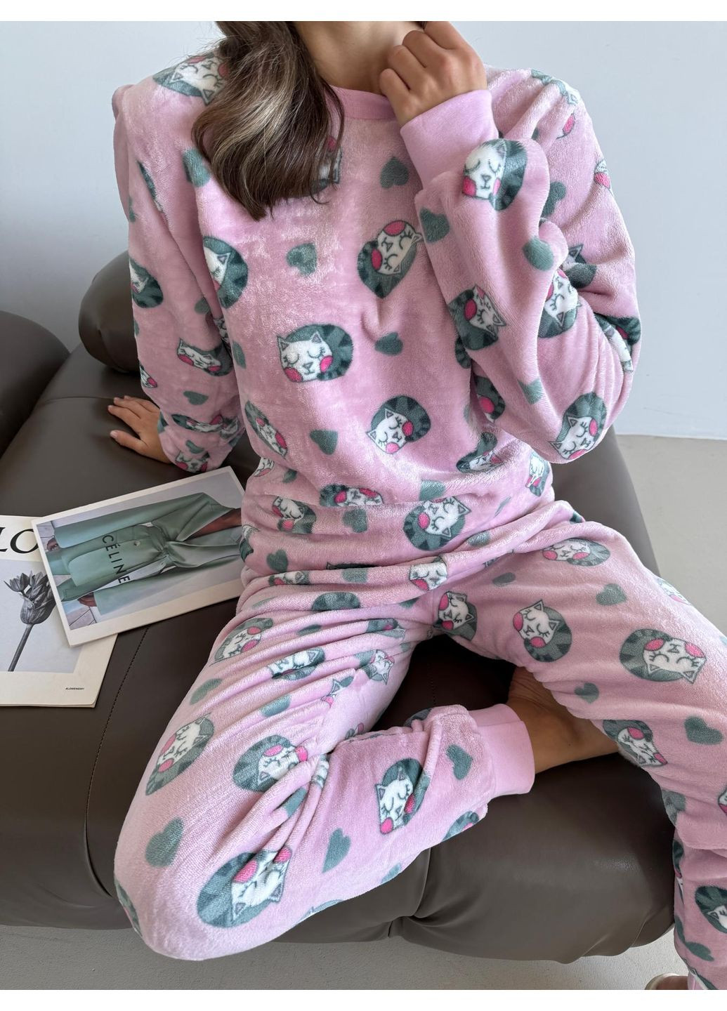 Белая всесезон теплая женская пижама, костюм домашний (кофта+штаны) xl Vishnya