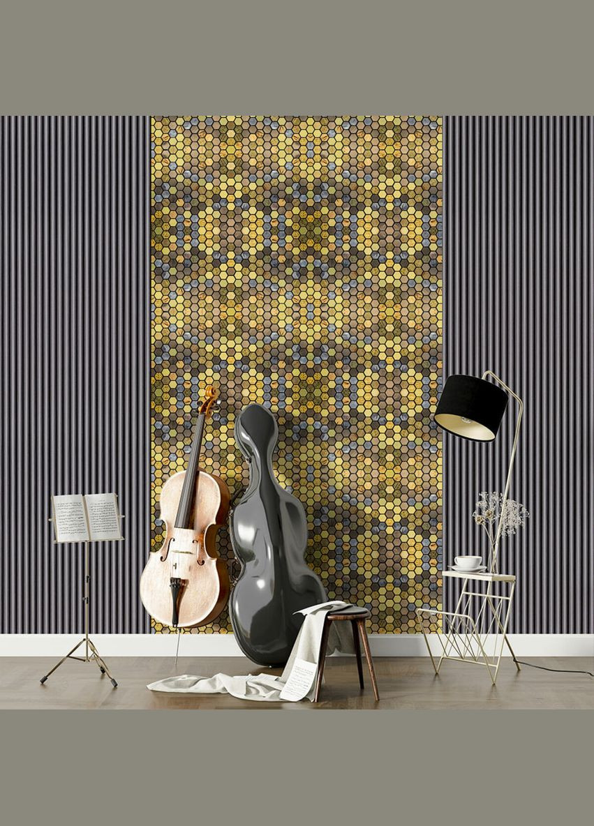 Самоклеюча алюмінієва плитка 300х300х3мм Луска SW-00001931 Sticker Wall (327089055)