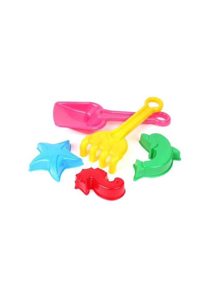 Іграшка набір "Лопатка+ грабельки" ТехноК 2254TXK з пасочками Рожевий No Brand (316526196)