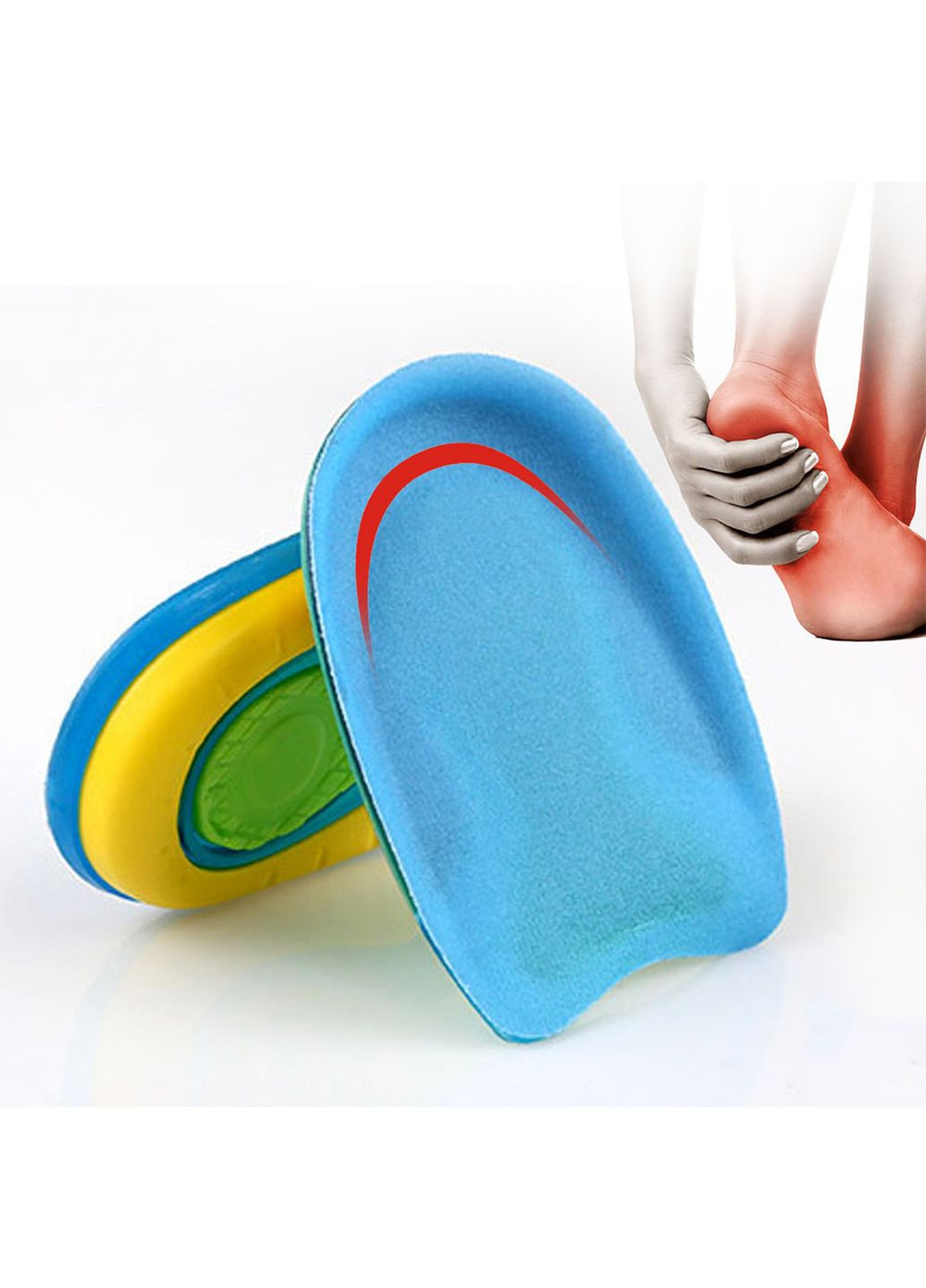 Силіконові напівустілки гелеві підп'ятники при шпорі для взуття розміру 40-45 No Brand (314872834)