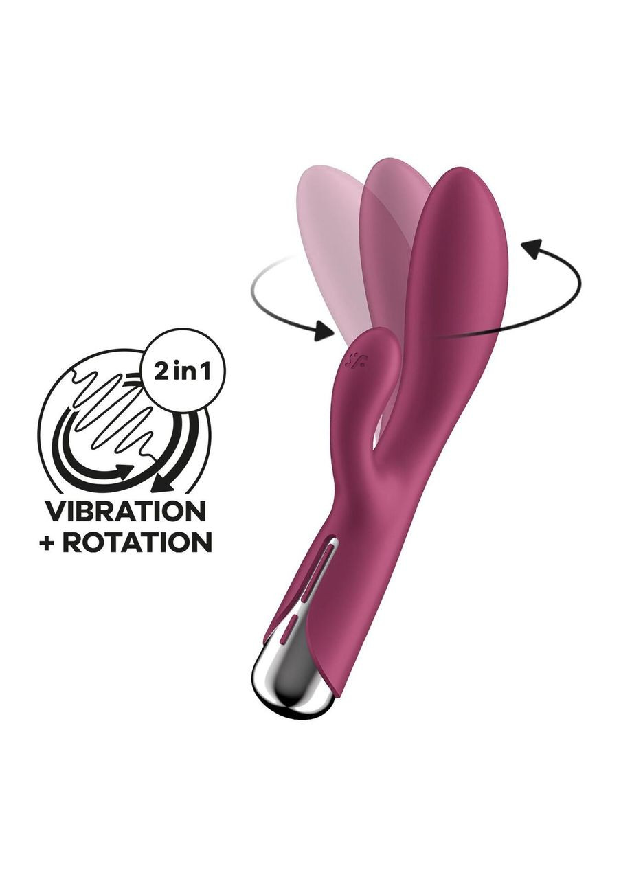 Вибратор-кролик Spinning Rabbit 1 Red Satisfyer (303894167)