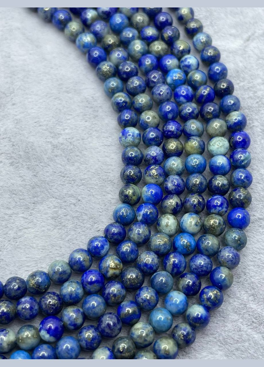 Лазурит на нитці без замка 4 мм 40 см Синій 9510 No Brand (311686468)