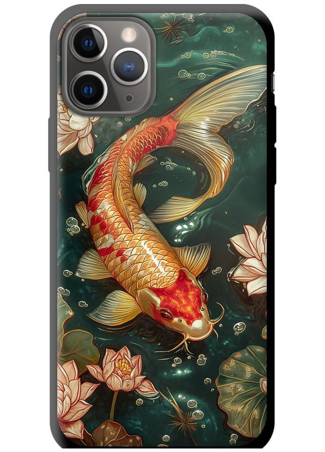 TPU чорний чохол 'Мелодія Лотоса' для Endorphone Apple iPhone 11 Pro (291126765)