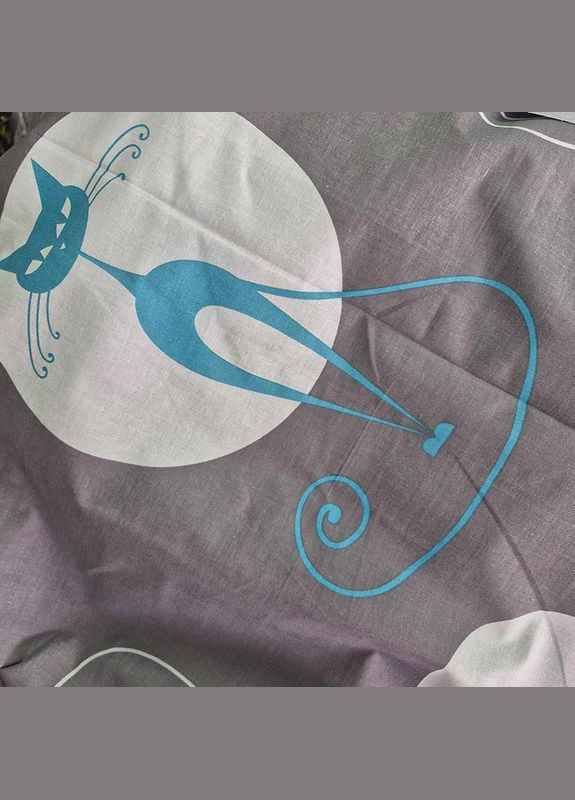 Постільна білизна Місячний кіт Бязь Люкс Підліткове на резинці MERISET (306739958)