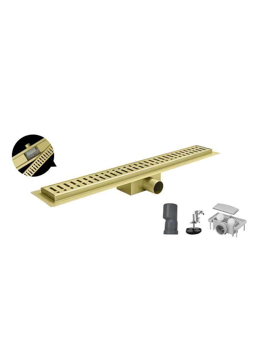 Душевой трап из нержавеющей стали SUS304 FD3570x600-Brushed Gold (AC0717) KOER (307496646)