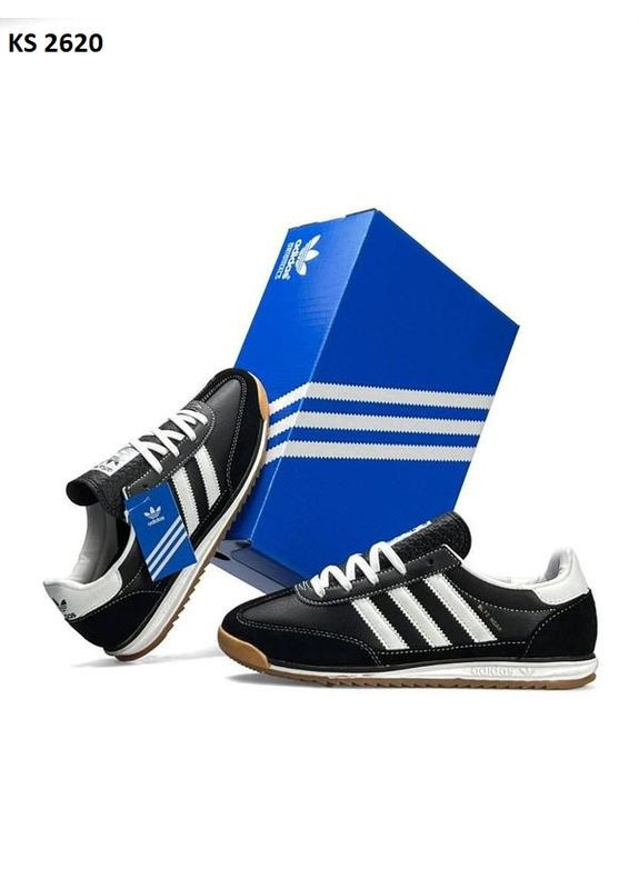Чорні Осінні кросівки чоловічі adidas sl 72 wales bonner black white адідас сл 72 No Brand