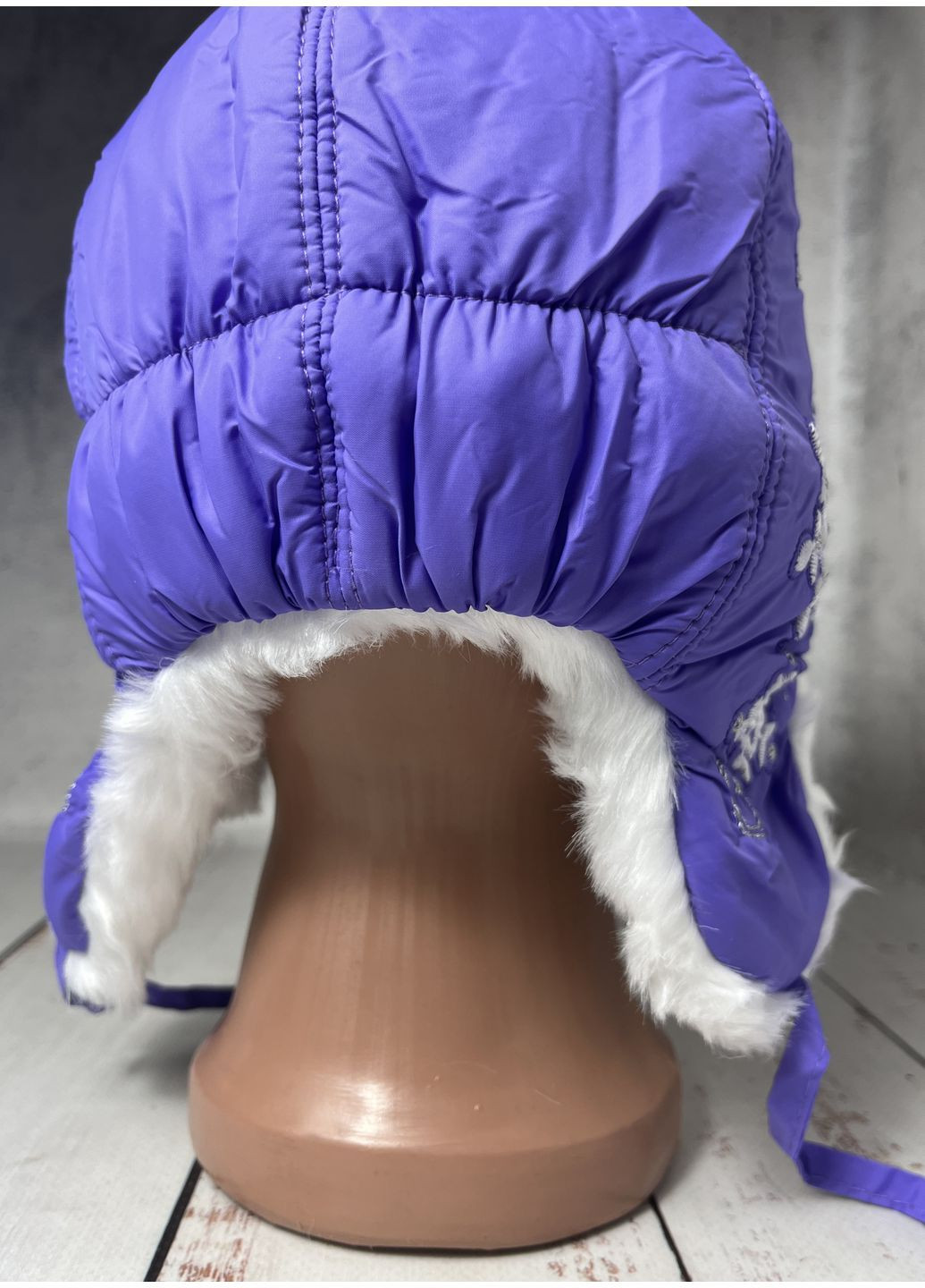 Шапка ушанка зимняя детская на девочку Jarek Фиолетовый (1207) No Brand (370215943)