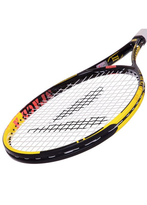 Ракетка для великого тенісу (алюміній, вага 280гр, чорний-жовтий) (SPACE-X) Teloon (361433991)