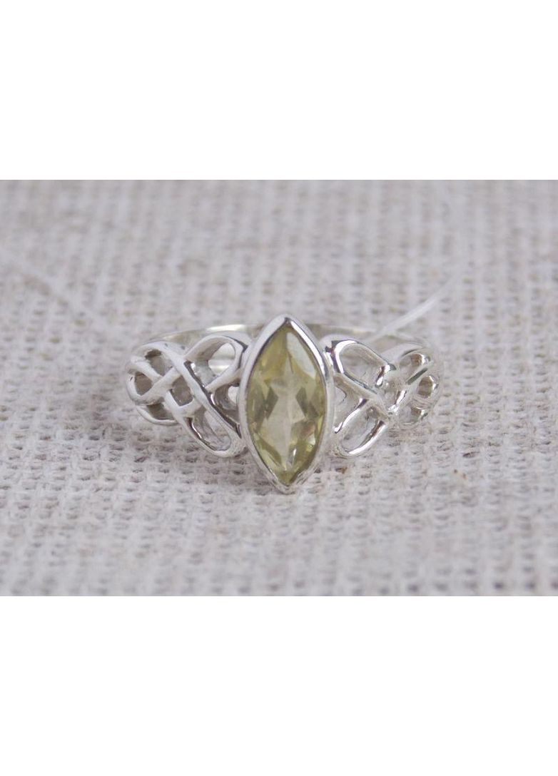 Срібне кільце": Кельтика" з лимонним кварцом розміру No Brand (364202346)