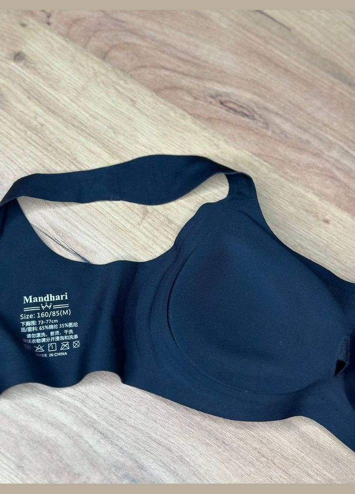 Чёрный топ топ бюстгальтер Mandhari без косточек