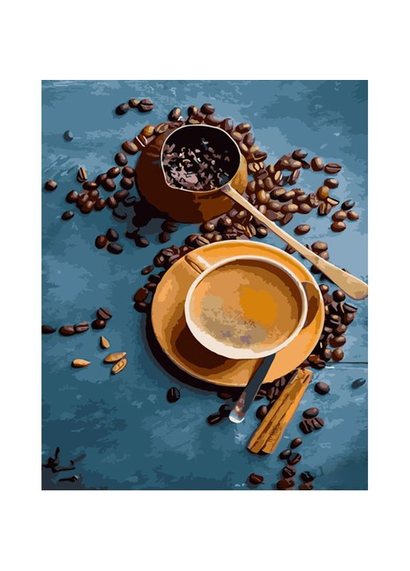 Картина по номерам «Утренний кофе» 40x50 см, натюрморт для рисования, творчество для взрослых. Strateg (369759044)
