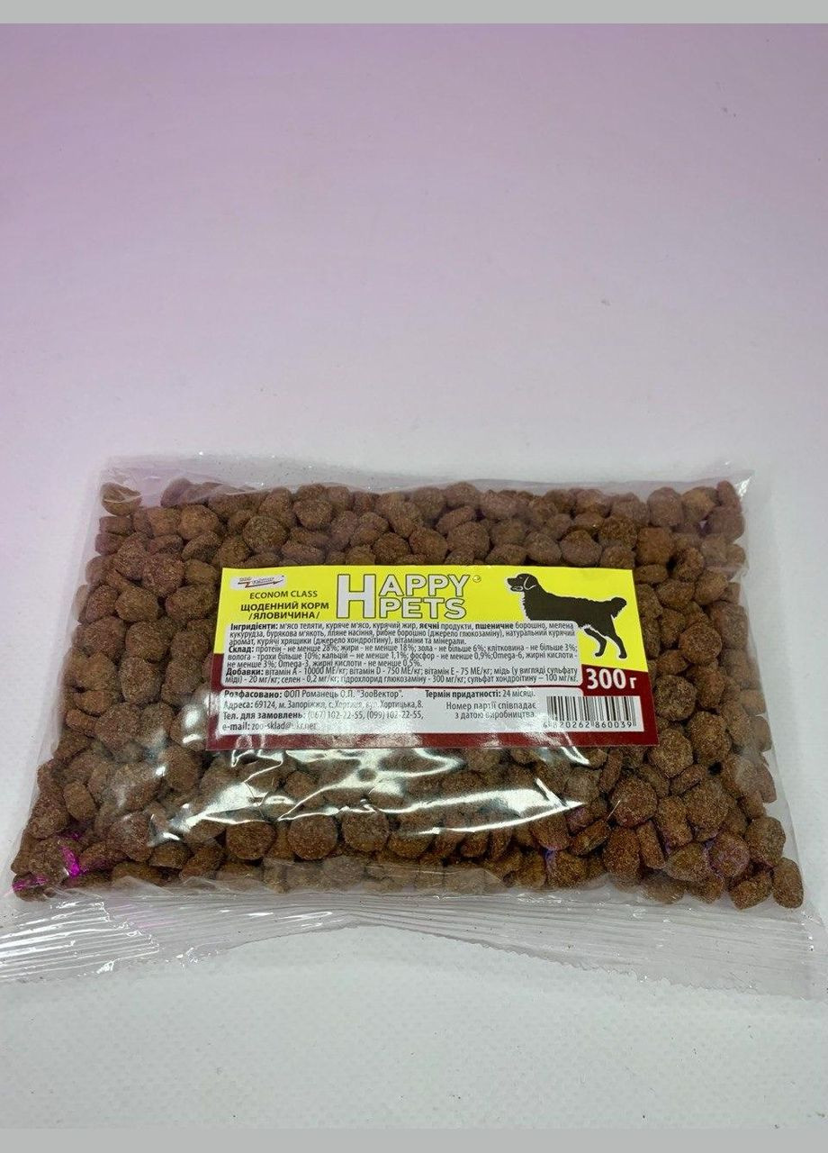 Корм для собак 300 г ТМ Happy pets. Эконом. No Brand (328600504)