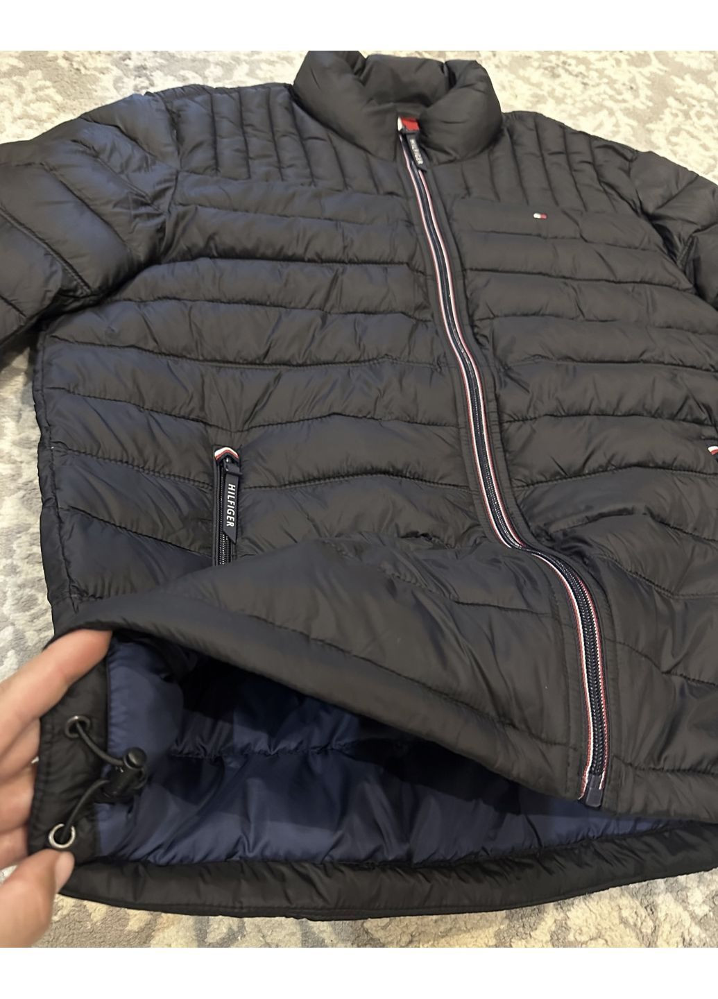 Чорна демісезонна куртка ultra loft Tommy Hilfiger