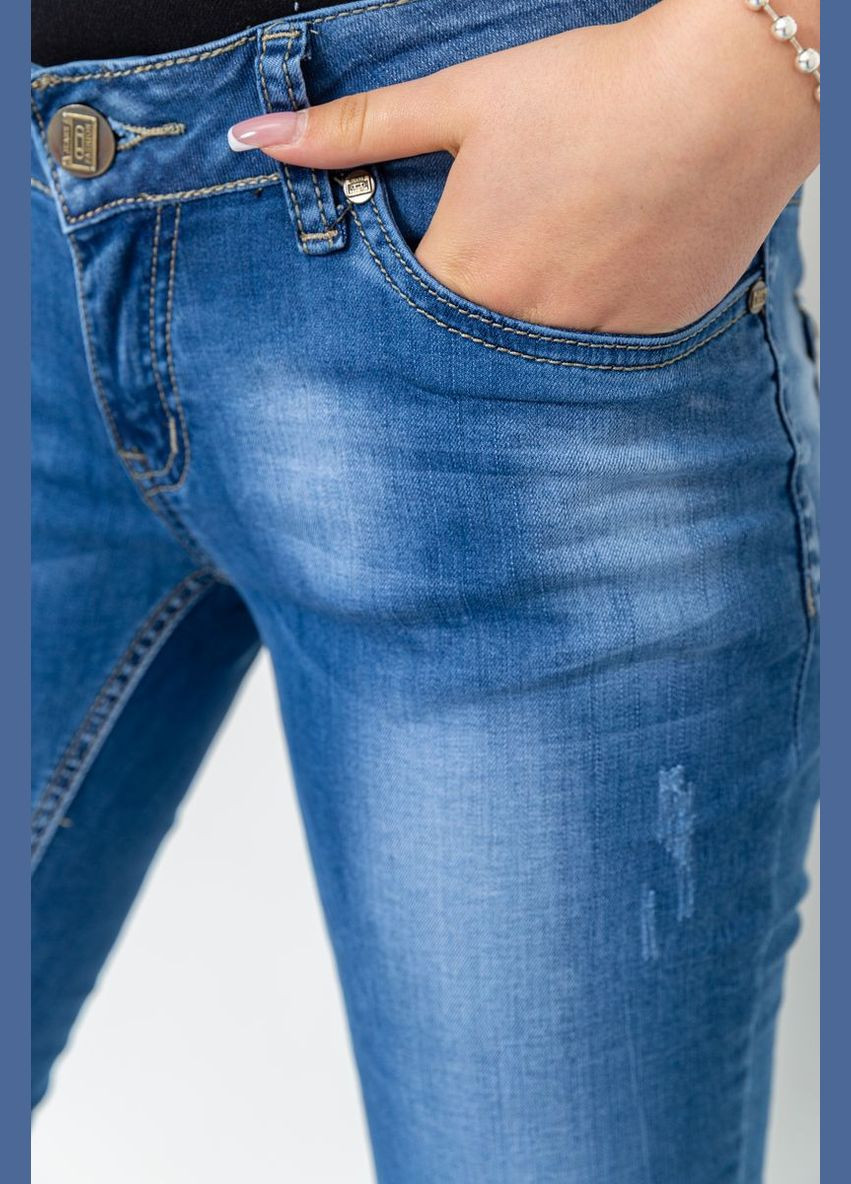 Джинсы женские с потертостями, 244RKL3301 Ager - (360859358)