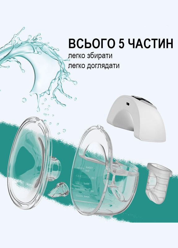 Молоковідсмоктувач акумуляторний Slim Breast Pump S32 білий No Brand (300572963)