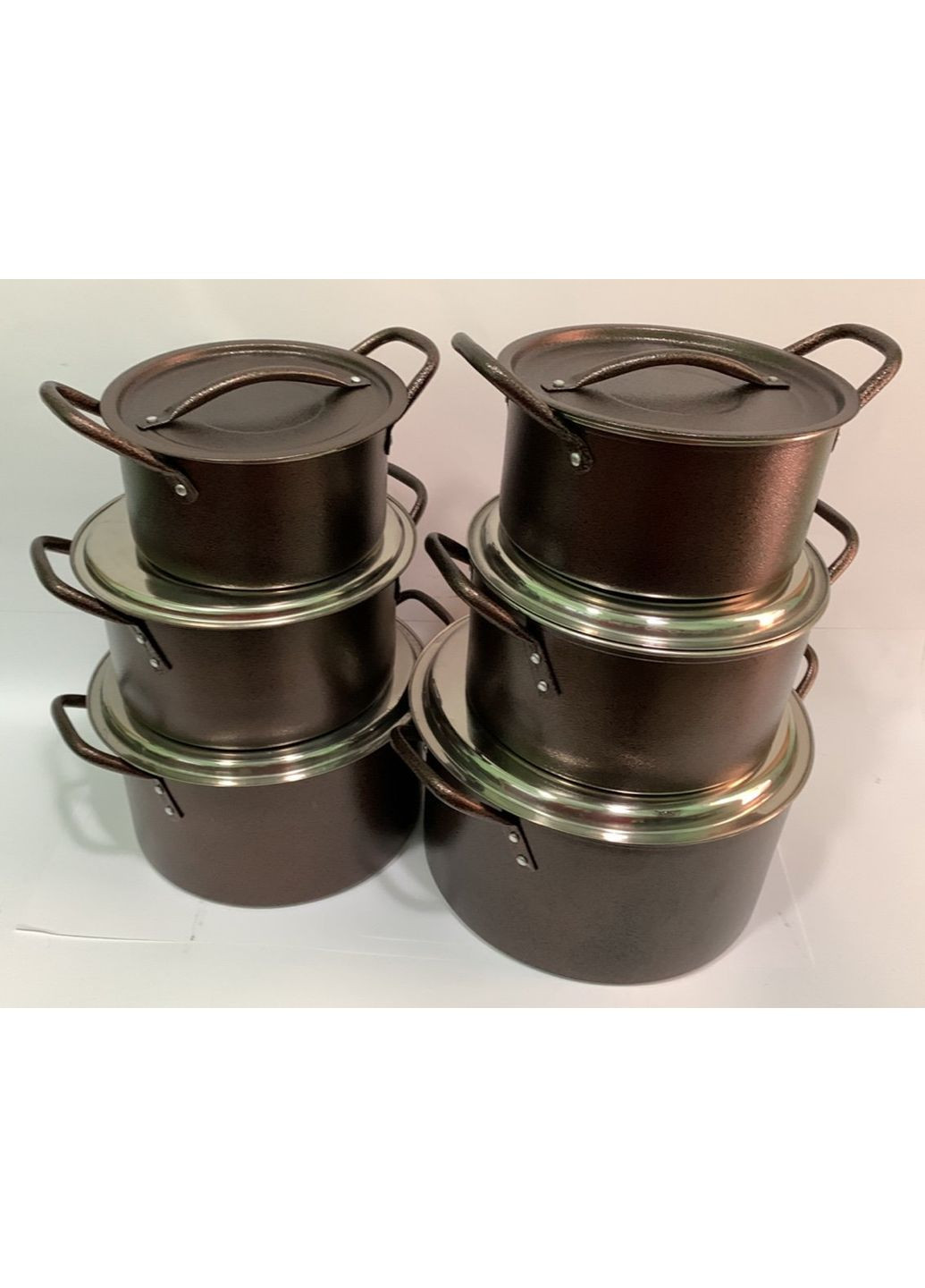 Набор кастрюль Мокко EM-7373 6 шт коричневый Empire (349221148)