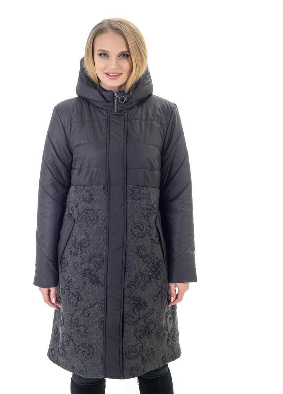 Комбинированная демисезонная стильный демисезонный женский плащ Liardi