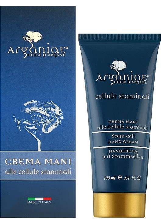 Крем для рук со стволовыми клетками и аргановым маслом Stem Cell 100ml (1261213-31098182) Arganiae (368646724)