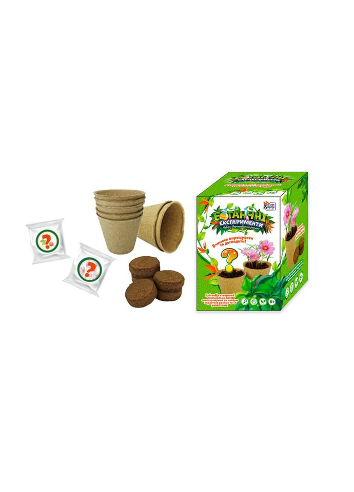 Ботанические эксперименты 77861 грунт, семена, бумага 4FUN Game Club (369787007)