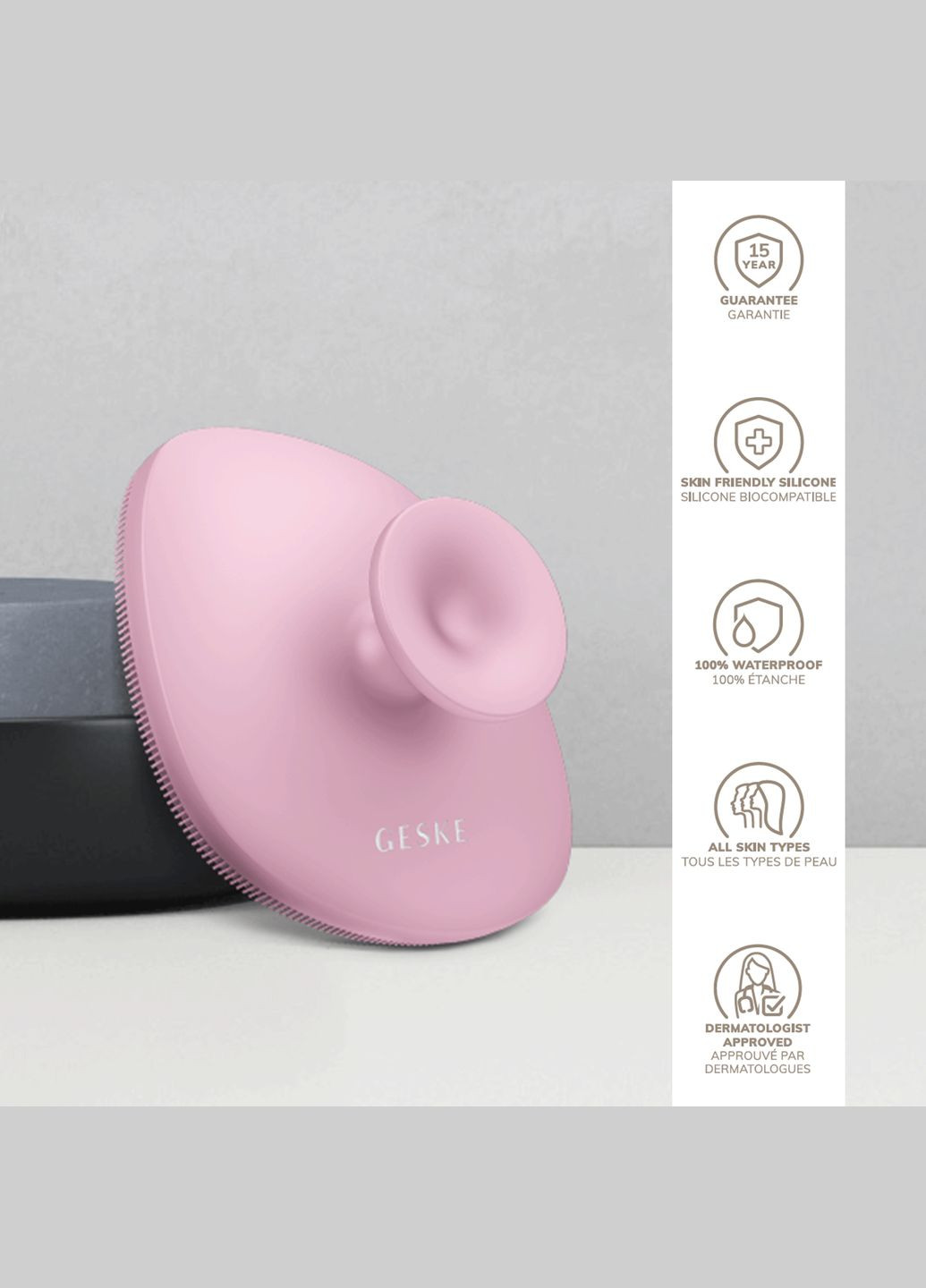 Щітка для тіла Body Brush 4в1 pink GESKE (341526194)