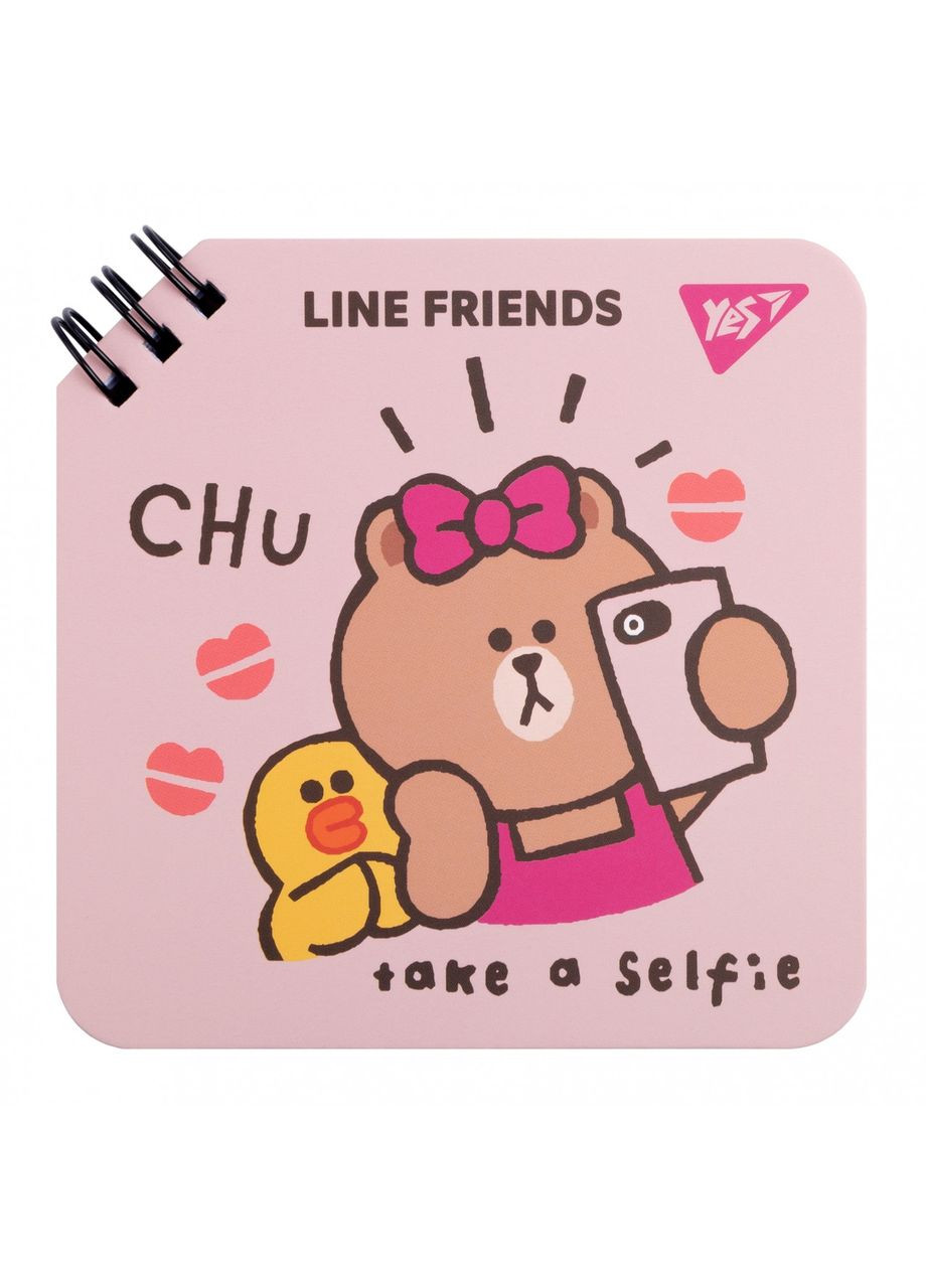 Блокнот 110х110/80 подвійна спіраль " " /151750/ "Line Friends" Chu (1/30/60) Yes (367750858)